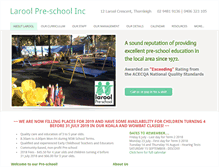 Tablet Screenshot of laroolpreschool.com.au